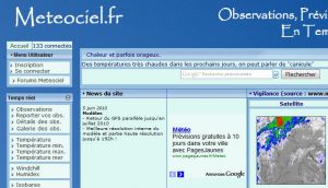 Meteociel - Météo, observations en temps réel et prévisions météo pour la France