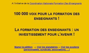 Site officiel : http://www.100000voixpourlaformation.org