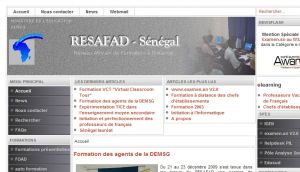 Site officiel : http://sn.resafad.org