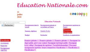 Site officiel : http://www.educationnationale.com