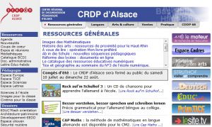 CRDP d'Alsace : RESSOURCES GÉNÉRALES