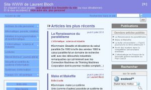 Site WWW de Laurent Bloch