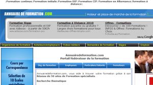 Site officiel : http://www.annuairedeformation.com