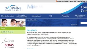 Site officiel : http://www.formation-continue.dauphine.fr