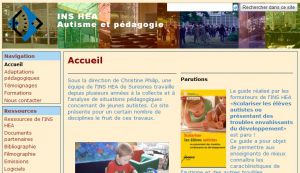 Site officiel : http://autisme.inshea.fr