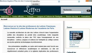 Site Officiel lettres scola ac-paris fr