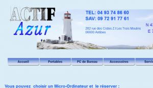 Site officiel : http://www.actif-azur.com