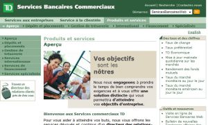 Services Bancaires Commerciaux TD - Produits et services - Aperçu