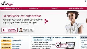 Site officiel : http://www.verisign.fr