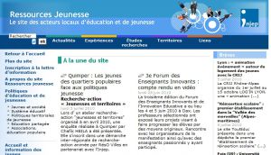 Site officiel : http://www.ressourcesjeunesse.fr