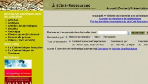 Site officiel : http://cineressources.bifi.fr