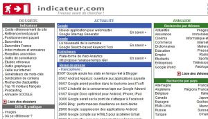 indicateur - moteur de recherche, site d'information référencement & positionnement