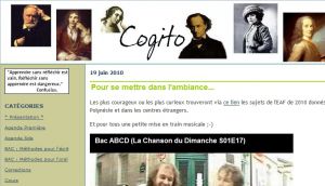 Site officiel : http://cogitoblog.canalblog.com