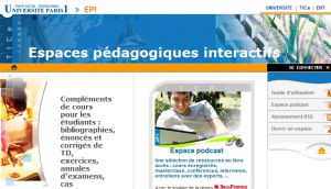 EPI - Université Paris 1 - Espaces pédagogiques interactifs (accueil général)