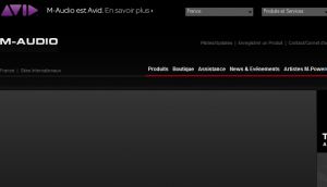 Site Officiel www m-audio fr