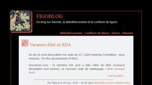 Figoblog | Un blog sur Internet, la bibliothéconomie et la confiture de figues