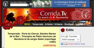 Site officiel : http://www.corrida.tv