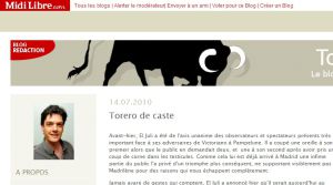 Site officiel : http://torosblog.midiblogs.com