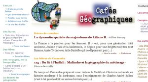 Site officiel : http://www.cafe-geo.net