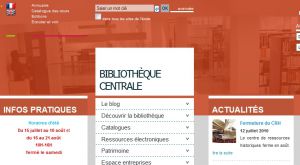 Site de la Bibliothèque - Accueil Site de la Bibliothèque