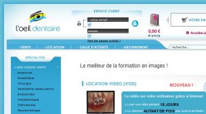L'Oeil Dentaire - Le spécialiste de la vidéo dentaire - DVD Cassette VOD dentaire formation + de 280 vidéos