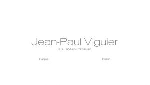 Jean Paul Viguier  Architecture