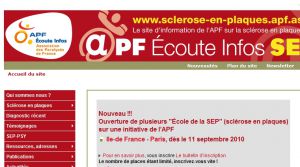 Site officiel : http://www.sclerose-en-plaques.apf.asso.fr