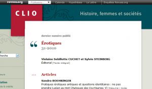 Site officiel : http://clio.revues.org