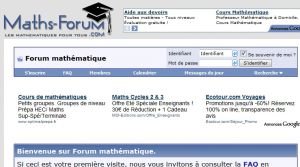 Site officiel : http://maths-forum.com