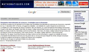 Site officiel : http://www.mathematiques.com