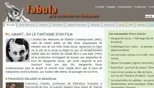 Site officiel : http://www.fabula.org