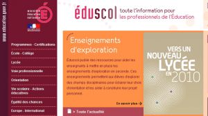 Site officiel : http://applications.eduscol.education.fr