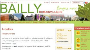 Bienvenue sur le site de Bailly-Romainvilliers