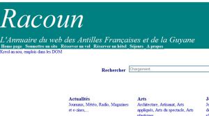 Racoun.com, moteur de recherche des Antilles