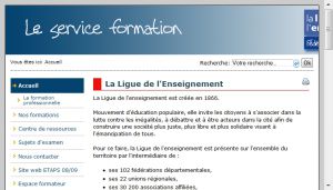 Site officiel : http://www.laligue-formation.fr