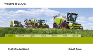 Site Officiel www claas com